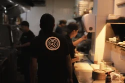 Our kitchen squad crafting innovative modern Japanese dishes in Canggu Billy Ho Canggu kitchen team preparing modern Japanese dishes